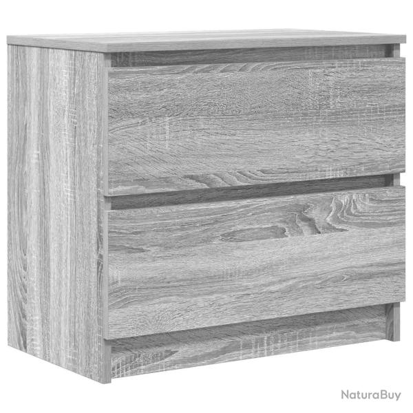 Meuble TV pratique avec espace de rangement 60 x 35 x 54 cm en bois d'ing�nierie gris 02_0051731