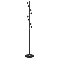 Porte-manteau sur pied pratique couloir 176 x 29 x 29 cm style moderne en fer noir 02_0047594