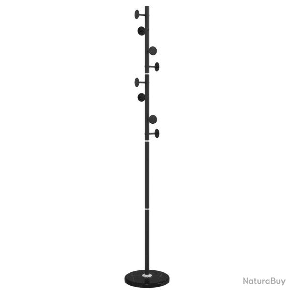Porte-manteau sur pied pratique couloir 176 x 29 x 29 cm style moderne en fer noir 02_0047594