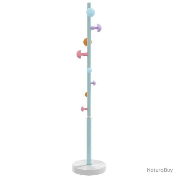 Porte-manteau sur pied pratique 172 x 35 x 35 cm avec 8 pat�res design moderne entr�e chambre en fe