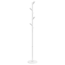 Porte-manteau sur pied pratique 175 x 29 cm avec base stable en marbre ambiance cosy en fer blanc 0