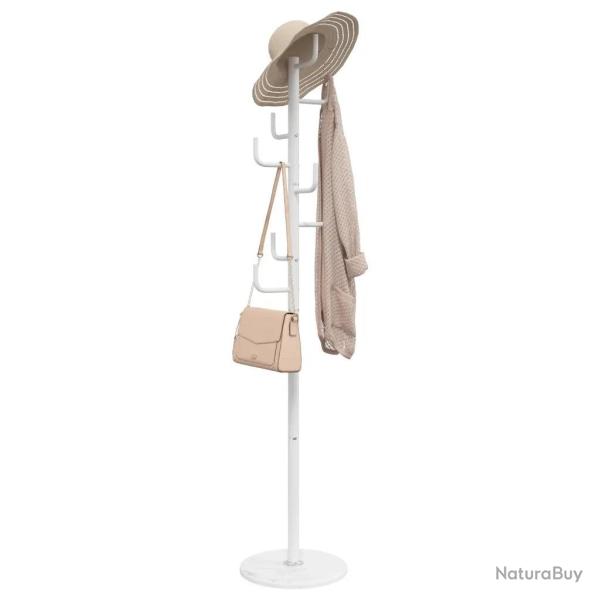 Porte-manteau sur pied pratique 183 x 37 x 37 cm 8 pat�res design contemporain en fer enduit de pou