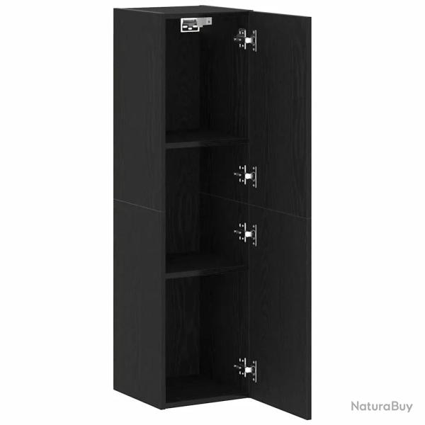 Meuble TV mural moderne gain de place style contemporain 30,5 x 30 x 110 cm en bois d'ing�nierie no