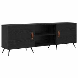 Meuble TV rectangulaire moderne avec 2 portes 150 x 30 x 50 cm rangement fonctionnel en bois d'ing&eacute;