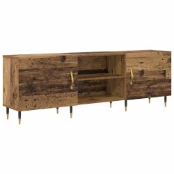 Meuble TV rectangulaire moderne rangement efficace 150 x 30 x 50 cm en bois ancien 02_0052509
