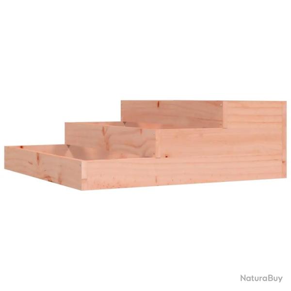 Jardini�re carr�e design robuste 78 x 78 x 27 cm pour jardin ext�rieur en bois de douglas massif 02