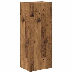 Meuble TV mural rectangulaire moderne 40,5 x 30 x 102 cm style &eacute;pur&eacute; rangement fonctionnel en bois