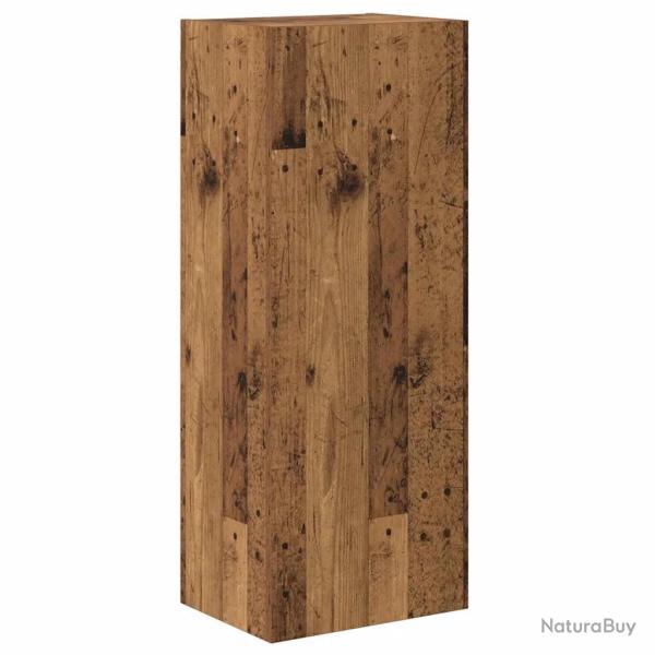 Meuble TV mural rectangulaire moderne 40,5 x 30 x 102 cm style �pur� rangement fonctionnel en bois
