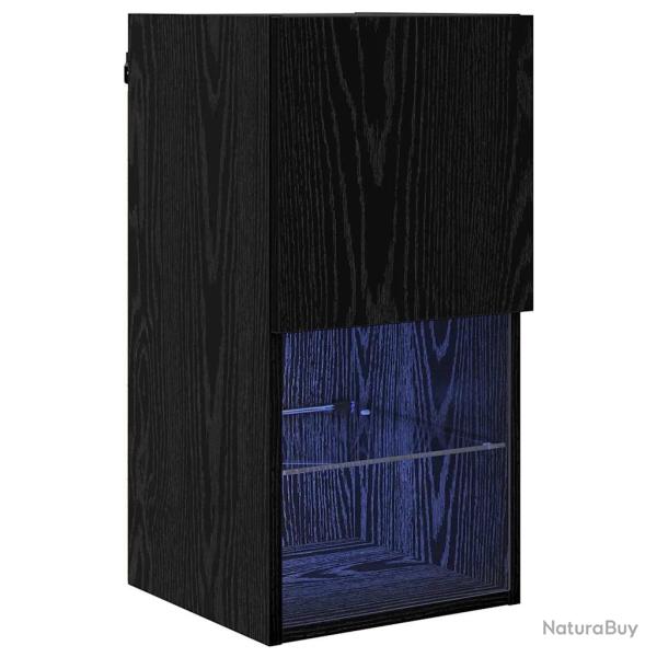 Meuble TV mural design moderne 30,5 x 30 x 60 cm avec �tag�res pratiques ambiance contemporaine en