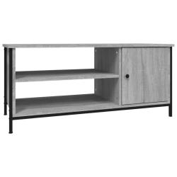 Meuble TV &eacute;l&eacute;gant avec rangement pratique 100 x 40 x 45 cm en bois d'ing&eacute;nierie sonoma gris 02_0048