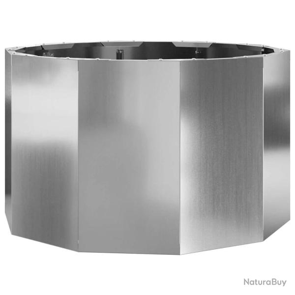 Jardini�re ronde moderne ext�rieur 60 x 60 x 35 cm r�sistance intemp�ries touche �l�gante en acier