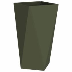 Jardini&egrave;re moderne design ext&eacute;rieur 40 x 40 x 75 cm pratique r&eacute;sistante aux intemp&eacute;ries en acier ve