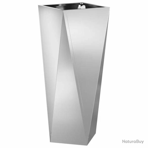 Jardini�re moderne en acier galvanis� 30 x 30 x 75 cm style chic pratique pour jardin terrasse en a