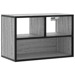 Meuble TV mural industriel design pratique 60 x 31 x 39,5 cm en bois sonoma gris 02_0049623