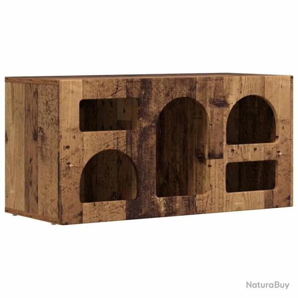 Meuble TV en bois ancien moderne minimaliste chambre salon 80 x 35 x 40 cm en bois d'ing�nierie anc