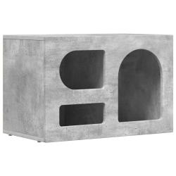 Meuble TV moderne 60 x 35 x 40 cm avec &eacute;tag&egrave;res pratiques style contemporain en bois d'ing&eacute;nierie g