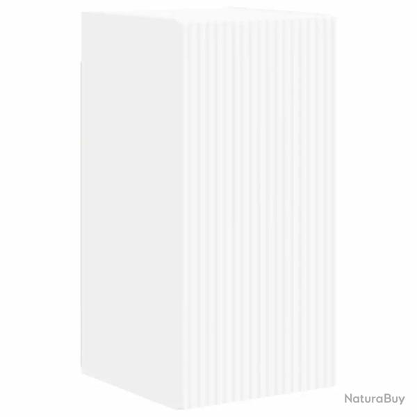 Meuble TV mural moderne rangement pratique 30 x 31 x 60 cm en bois d'ing�nierie blanc 02_0054949
