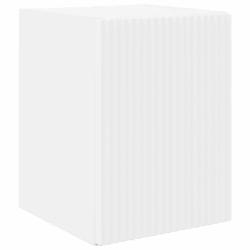 Meuble TV mural minimaliste moderne 30 x 31 x 40 cm avec rangement &eacute;l&eacute;gant en bois d'ing&eacute;nierie bla