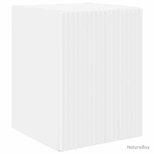Meuble TV mural minimaliste moderne 30 x 31 x 40 cm avec rangement �l�gant en bois d'ing�nierie bla