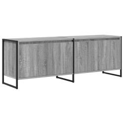 Meuble TV design industriel rectangulaire 140 x 36 x 49 cm espace de rangement moderne en bois d'in