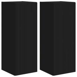 Meuble TV mural moderne 30 x 31 x 80 cm rangement pratique design minimaliste en bois d'ing&eacute;nierie