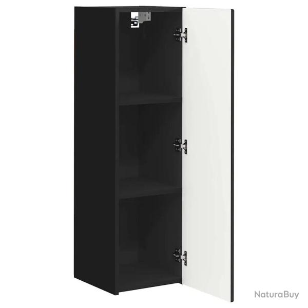 Meuble TV mural moderne avec rangements 30 x 31 x 100 cm design minimaliste en bois d'ing�nierie no