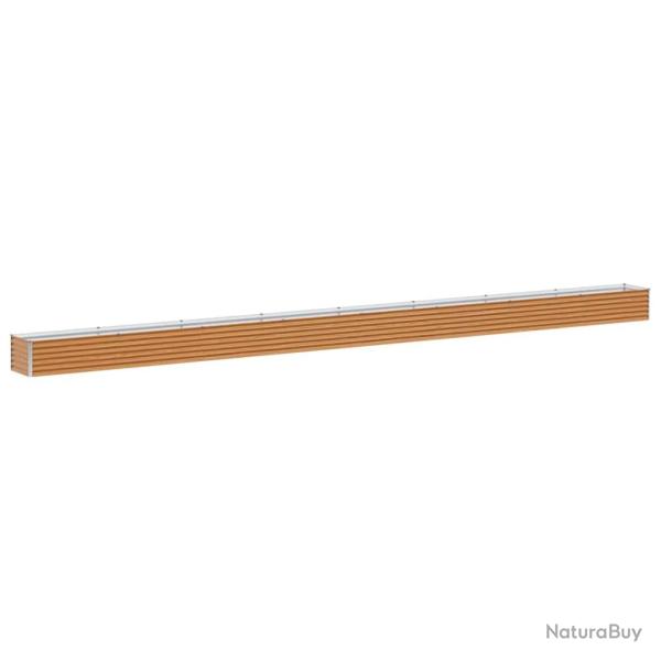 Jardini�re sur�lev�e jardin 775 x 50 x 36 cm drainage optimal style industriel en acier galvanis� m