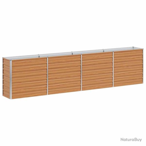 Jardini�re sur�lev�e terrasse jardin 320 x 40 x 77 cm entretien facile style industriel en acier ga