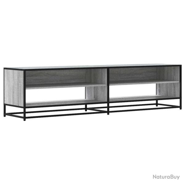 Meuble TV industriel pratique avec grand espace de rangement 180,5 x 40 x 46 cm en bois d'ing�nieri