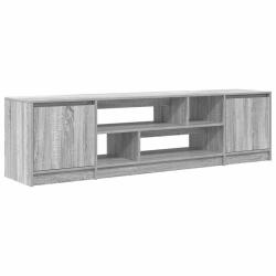 Meuble TV avec grand espace de rangement 188,5 x 41 x 50 cm design moderne salon en bois d'ing&eacute;nier