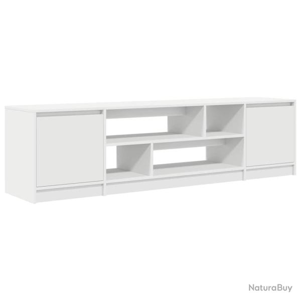 Meuble TV contemporain avec grand espace de rangement salon 188,5 x 41 x 50 cm en bois d'ing�nierie