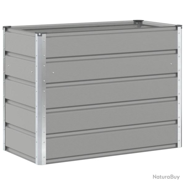 Jardini�re moderne pour jardin terrasse 100 x 50 x 45 cm ambiance industrielle en acier galvanis� g