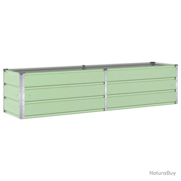 Jardini�re moderne en acier galvanis� 195 x 50 x 45 cm facile � installer pour ext�rieur jardin ter