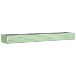 Jardini&egrave;re rectangulaire moderne ext&eacute;rieur 195 x 100 x 45 cm solide finition industrielle en acier