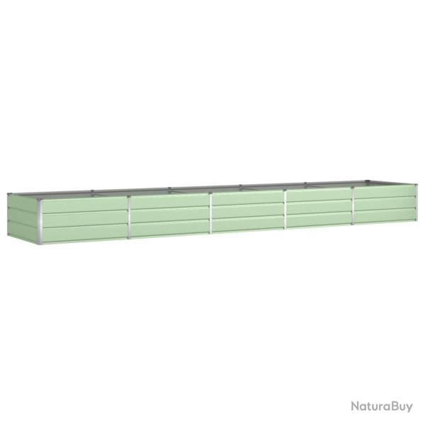 Jardini�re rectangulaire moderne ext�rieur 195 x 100 x 45 cm solide finition industrielle en acier