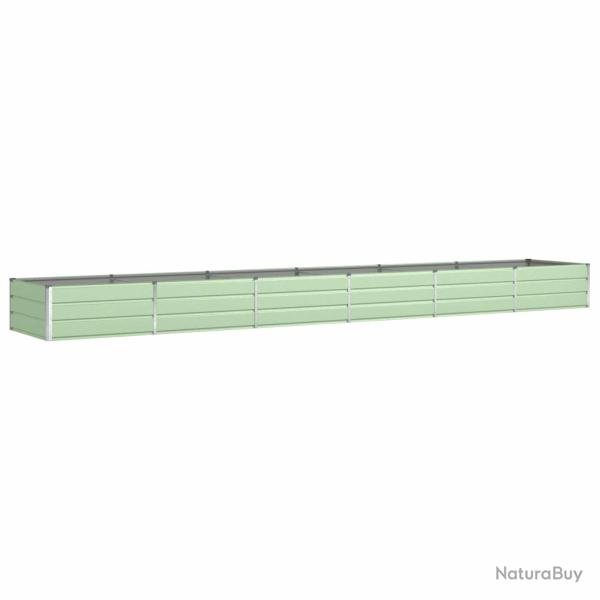 Jardini�re design moderne pour ext�rieur 195 x 100 x 45 cm en acier galvanis� vert pastel 02_0059293