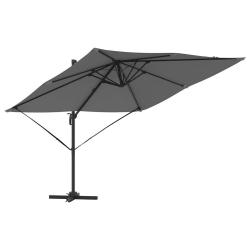 Parasol cantilever rectangulaire 286 x 284 x 265 cm avec inclinaison et rotation 360&deg; style contemp