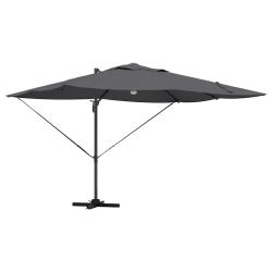 Parasol d&eacute;port&eacute; design moderne inclinable 351 x 250 x 253 cm en polyester anthracite 02_0058733