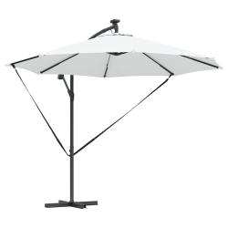 Parasol cantilever inclinable ext&eacute;rieur 294 x 294 x 248 cm design moderne durable en polyester sabl