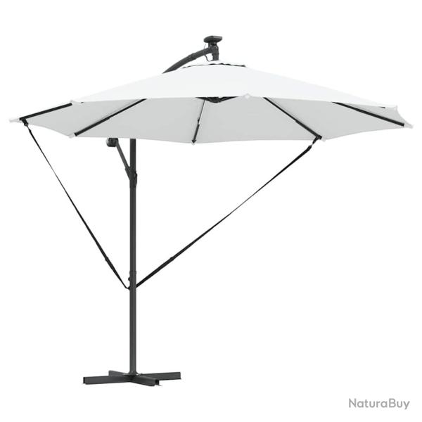 Parasol cantilever inclinable ext�rieur 294 x 294 x 248 cm design moderne durable en polyester sabl