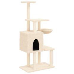 Arbre &agrave; chat meuble tour grimper jouet grattage grattoir escalade plateforme avec griffoirs en sisa