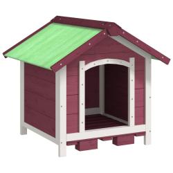 Chenil moka 65 x 65 x 61,5 cm bois de pin solide marron 02_0041915