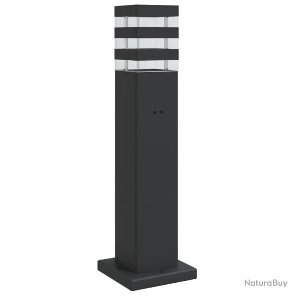 Lampadaire d'ext�rieur avec sortie 50 cm aluminium noir 02_0042529