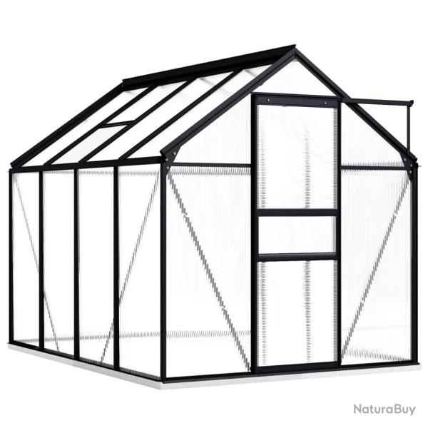 Serre tente abri plante fleur l�gumes avec cadre de base aluminium 4,75 m� anthracite 02_0044510