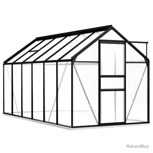Serre tente abri plante fleur l�gumes avec cadre de base aluminium 7,03 m� anthracite 02_0044512