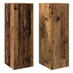 Lot de 2 meubles TV suspendus modernes 30,5 x 30 x 90 cm avec grand espace de rangement style &eacute;pur&eacute;