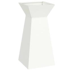 Jardini&egrave;re &agrave; pilier design moderne ext&eacute;rieur 35 x 35 x 73 cm durable ambiance contemporaine en mat&eacute;