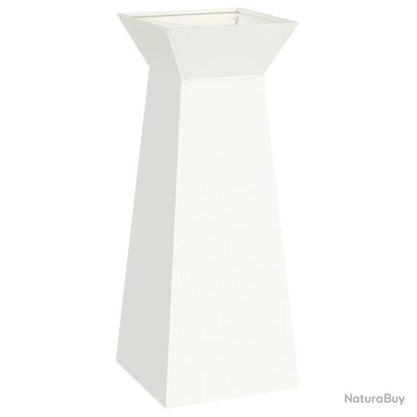 Jardini�re � pilier moderne ext�rieur 40 x 40 x 100 cm style �l�gant minimaliste en mat�riaux blanc