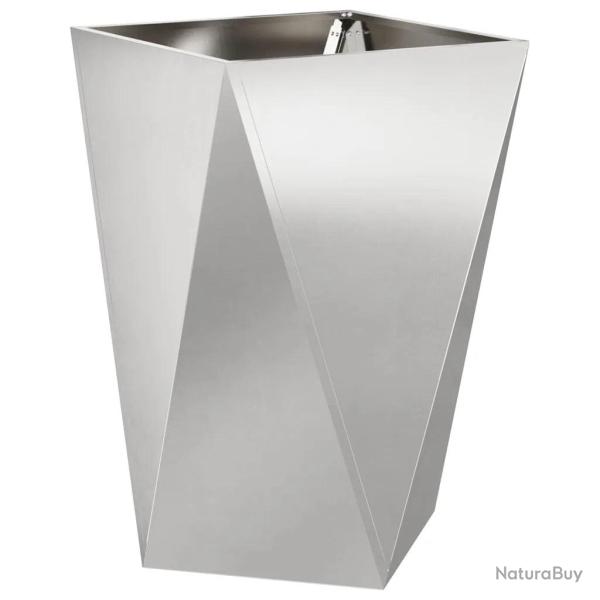 Jardini�re ext�rieure ronde moderne 50 x 50 x 75 cm design esth�tique pratique en acier inoxydable