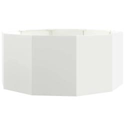 Jardini&egrave;re ronde ext&eacute;rieure durable 120 x 120 x 50 cm design moderne pour jardin balcon en acier bl